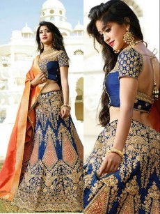 Semi stitched lehenga - Dresses (Women) on Aster Vender
