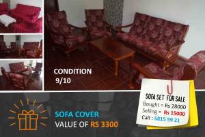 Sofa set 6 places - Sapeli wood - Sofas couches on Aster Vender