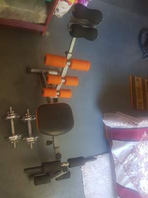 Bench, 1 pair dumbell  - Fitness & gym equipment on Aster Vender