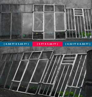 SET OF 3 METAL WINDOWS - Other Decorations on Aster Vender