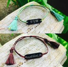 Personalised engraved name bracelets - Bracelets on Aster Vender