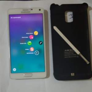 SAMSUNG NOTE 4 - WHITE (FREE POWERBANK & USB)  CALL 54904546 - Android Phones on Aster Vender