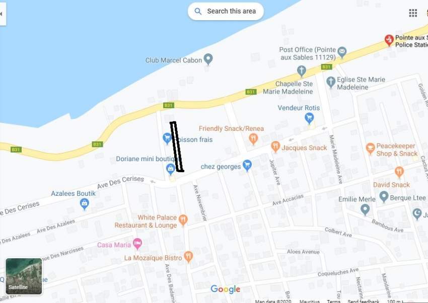 Land for sale (baile) at Route royal, point au sable Mauritius. - 1 - Land  on Aster Vender