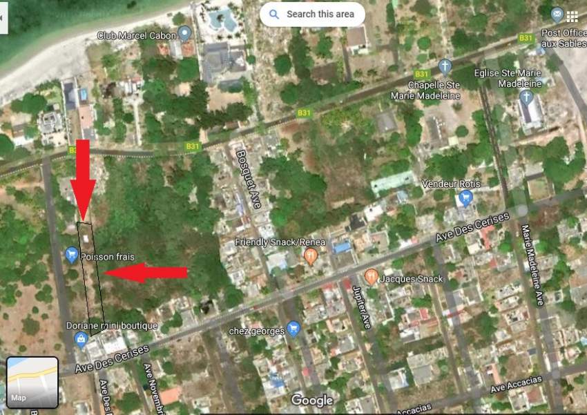 Land for sale (baile) at Route royal, point au sable Mauritius. - 2 - Land  on Aster Vender
