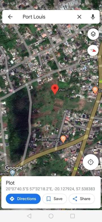 Land for sale at Terre Rouge Mauritius. - 3 - Land  on Aster Vender