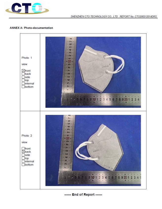 FFP2 KN95 Face masks on Aster Vender