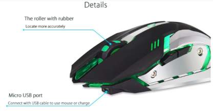 Wireless Gaming Mouse for pro gamers - 6 - Gaming Mouse  on Aster Vender