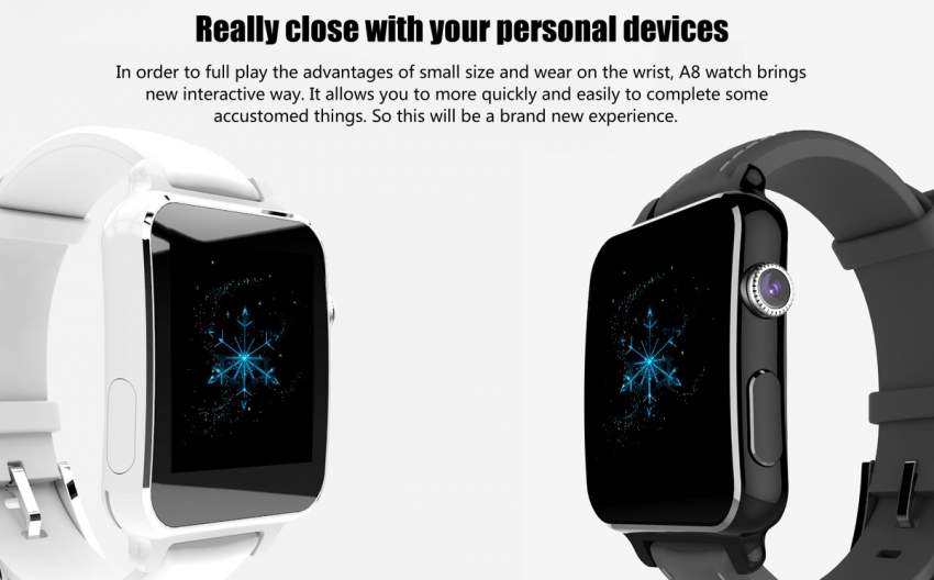 Smart Watch with Sim Card Bluetooth + Camera - 3 - Smartwatch  on Aster Vender
