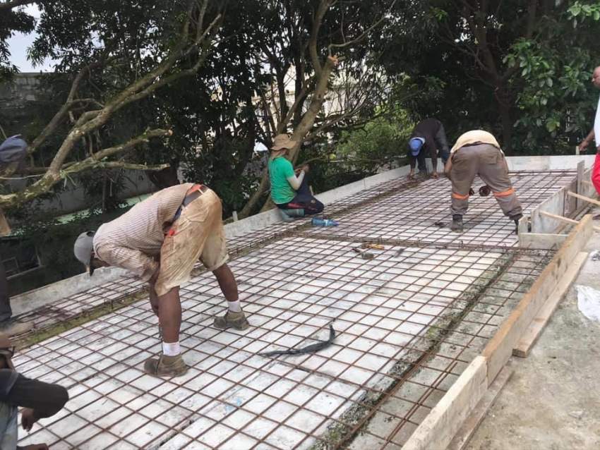 Concrete Roof Construction (Dalle béton)  on Aster Vender