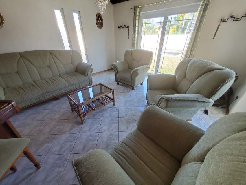Teak sofa set - 3 - Living room sets  on Aster Vender