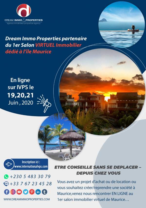 Dream Immo Properties - 1er Salon VIRTUEL Immobilier  - 1 - Events  on Aster Vender