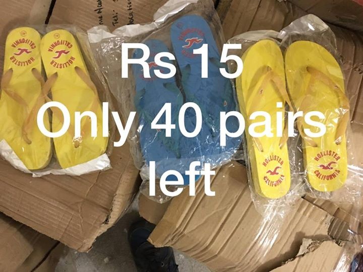 Grand liquidation lor savatte - Rs 15 piece - A vendre en gros 40 pairs - 0 - Slippers  on Aster Vender