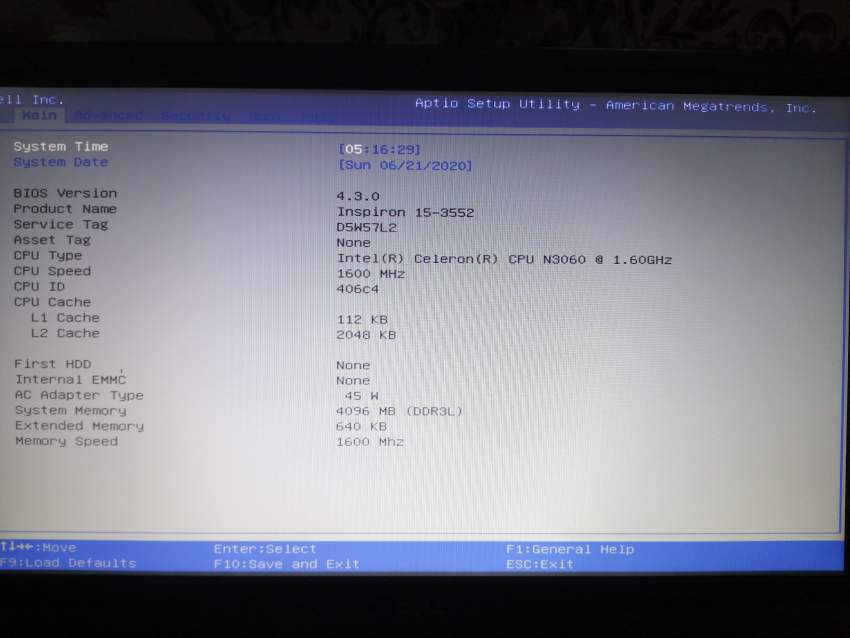 Inspiron 15-3552 - 0 - Laptop  on Aster Vender