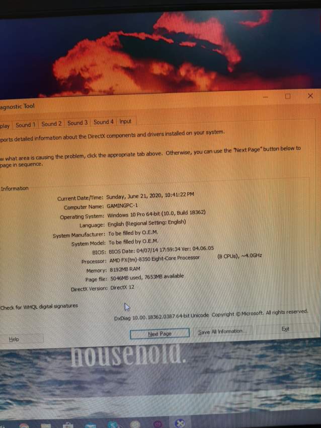 Gaming PC + Monitor + Logitech G106 Gaming Keyboard - 2 - Gaming Laptop  on Aster Vender