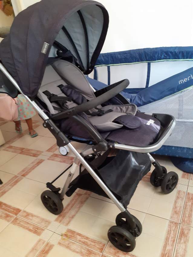 Pram and camping cot for sale - 1 - Kids Stuff  on Aster Vender