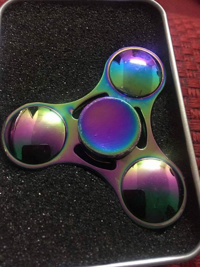 New stock fidget spinner Bluetooth & memory card fidget spinner also available. Call 2161691 - 3 - Fidget spinners  on Aster Vender