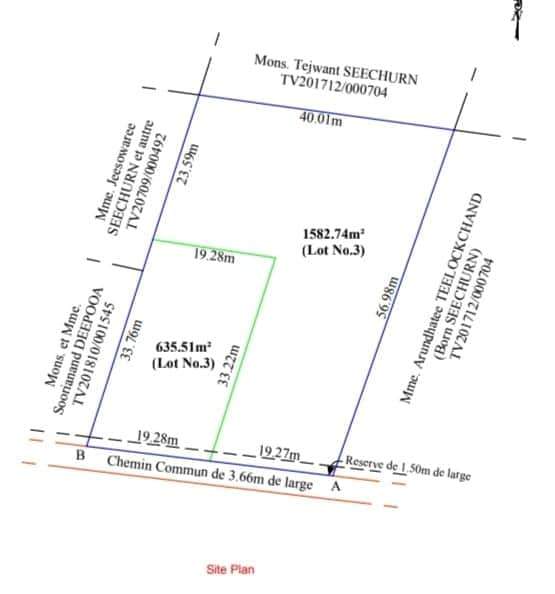 15 perches in a Morc @ Mon Mascal Petit Raffray @ Rs 1,875,000 - 1 - Land  on Aster Vender