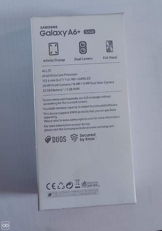 SAMSUNG GALAXY - A6 PLUS - 32GB + memory card 64 gb - 1 - Android Phones  on Aster Vender