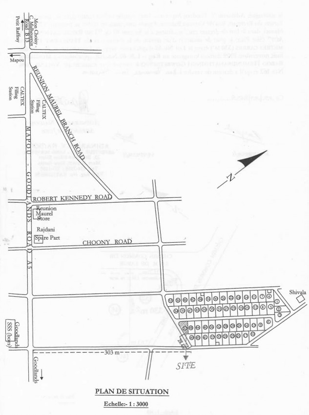 Terrain de 7,8 perches (330 sq m) à Goodlands (Réunion Maurel) on Aster Vender