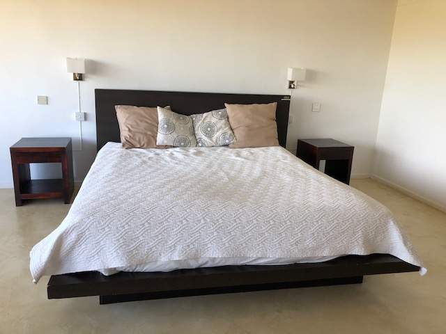 King size bed with 2 side tables on Aster Vender