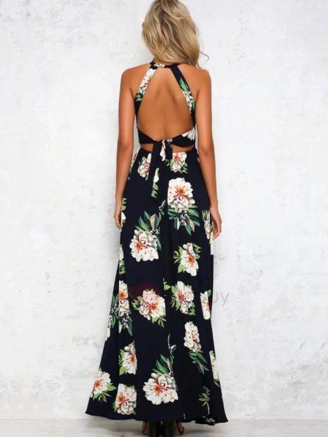 Black Floral Dress - 1 - Dresses (Women)  on Aster Vender