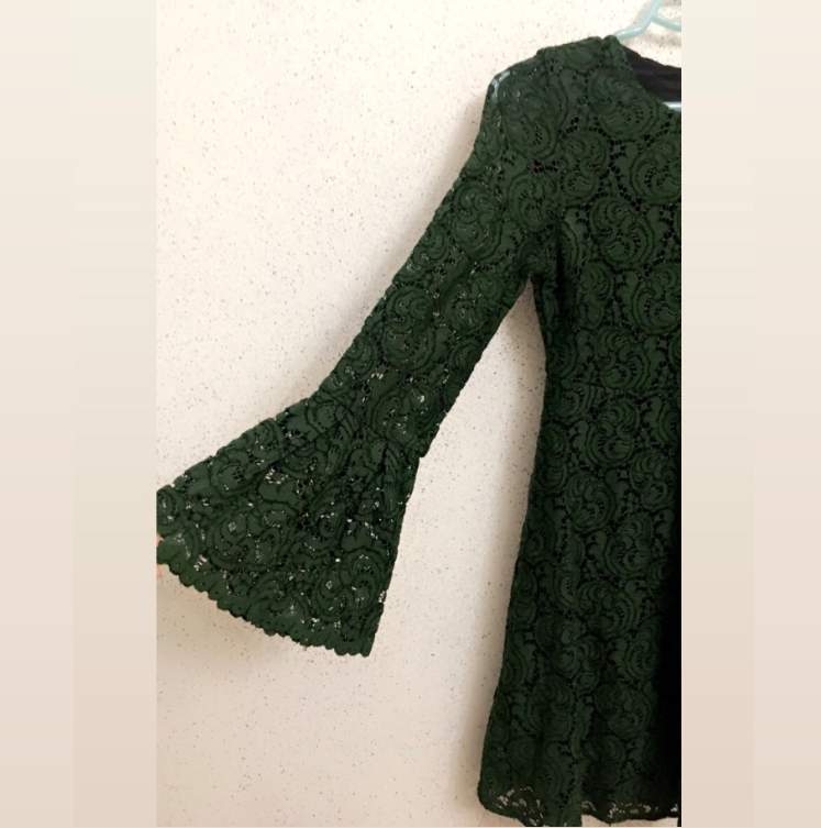 ZARA GREEN LACE DRESS - 0 - Dresses (Women)  on Aster Vender