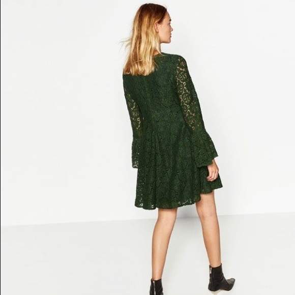 ZARA GREEN LACE DRESS - 2 - Dresses (Women)  on Aster Vender