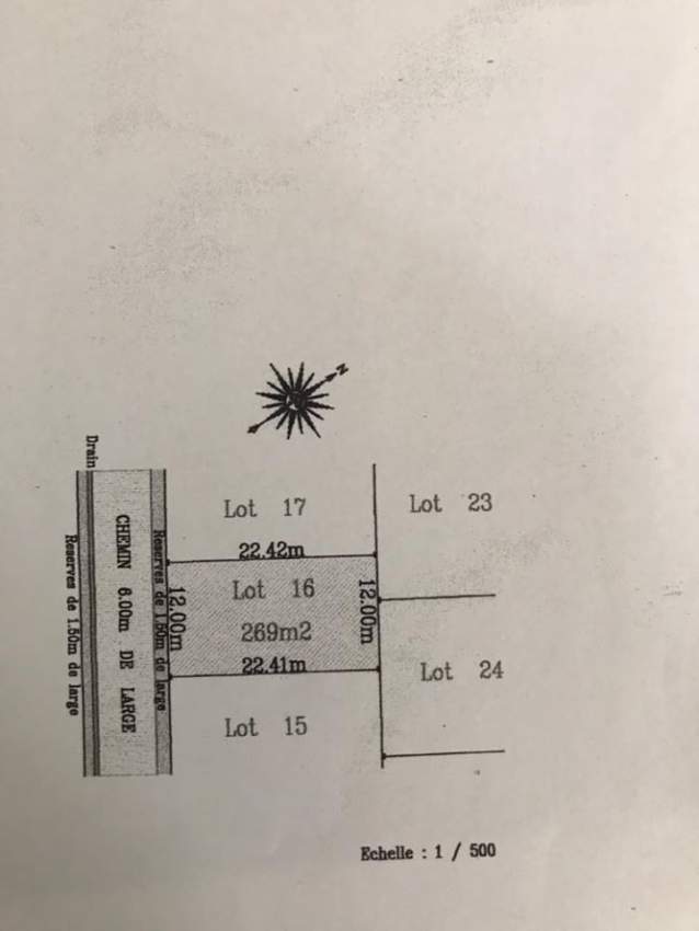Land for sale in Mont Choisy / Terrain à vendre à Mont Choisy , morcel - 0  on Aster Vender