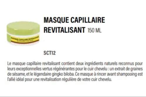 Masque Capillaire Revitalisant on Aster Vender