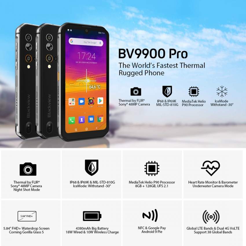 Blackview BV9900 Pro, 48MP Camera, 8GB+128GB  - 0 - Android Phones  on Aster Vender
