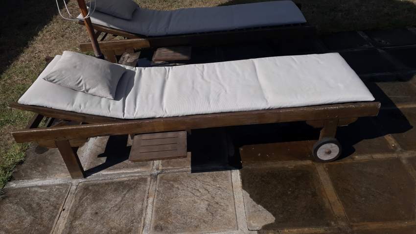 Wooden Sunbed set for sale Urgent! Rs 12,000 for all! - 1 - Garden Furniture  on Aster Vender