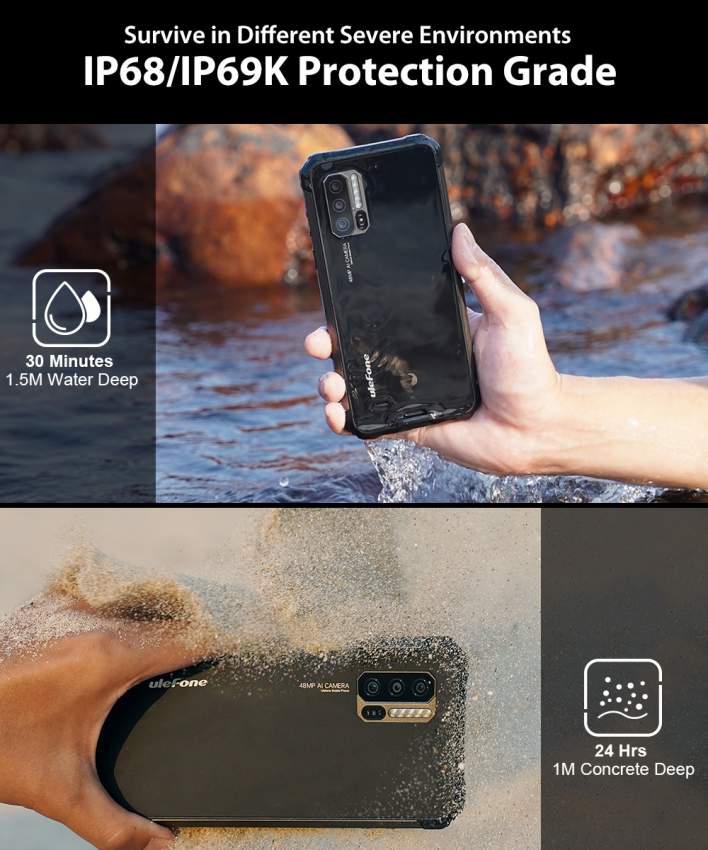Ulefone Armor 7 Rugged Phone, 48MP Camera, 8GB+128GB - 8 - Android Phones  on Aster Vender