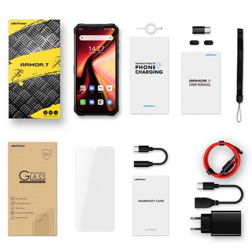 Ulefone Armor 7 Rugged Phone, 48MP Camera, 8GB+128GB - 6 - Android Phones  on Aster Vender