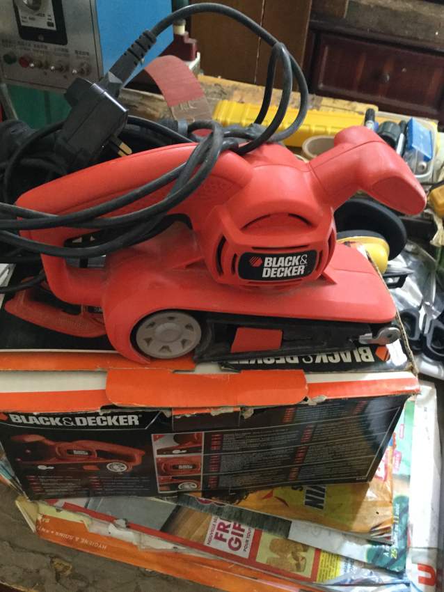 Black@Decker belt sander 75mm - 0 - All Hand Power Tools  on Aster Vender