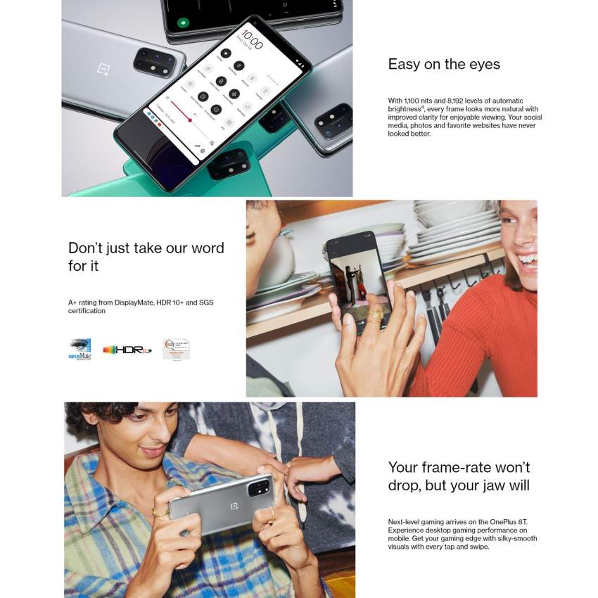 OnePlus 8T Ultra Fast Charging.  Ultra Smooth Scrolling. - 1 - Oneplus Phones  on Aster Vender