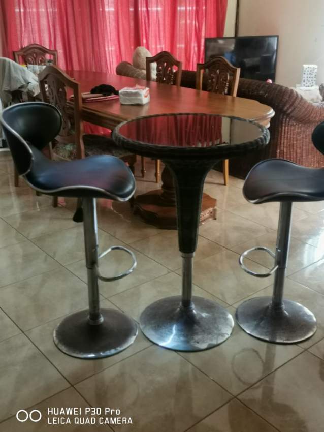 2 stool + table bar - 1 - Table & chair sets  on Aster Vender