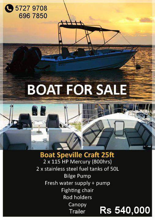 A VENDRE BOAT SPEVILLE CRAFT 25FT on Aster Vender