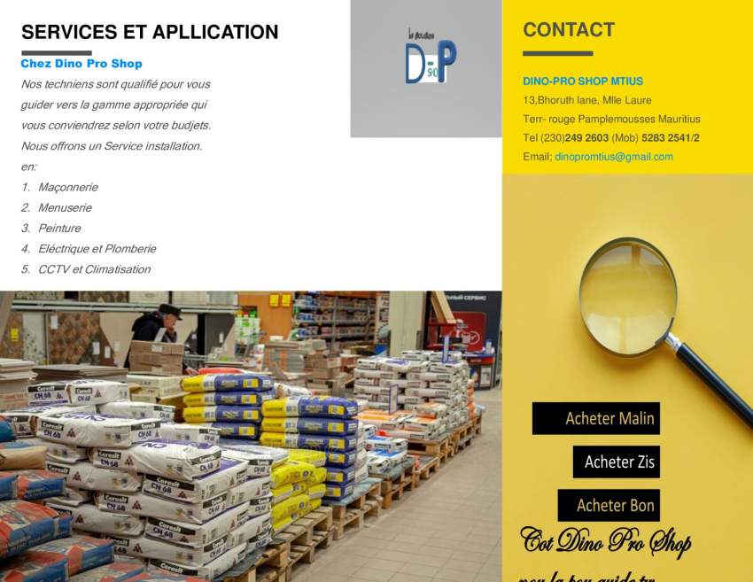 Vente des materiaux pour construction et renovation - 0 - Other building materials  on Aster Vender