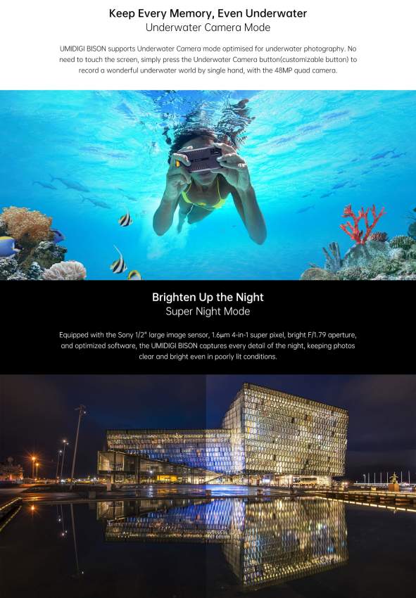 UMIDIGI BISON SHOCKPROOF,WATERPROOF RAM 6 GB ROM128GB 48MP  - 8 - Android Phones  on Aster Vender