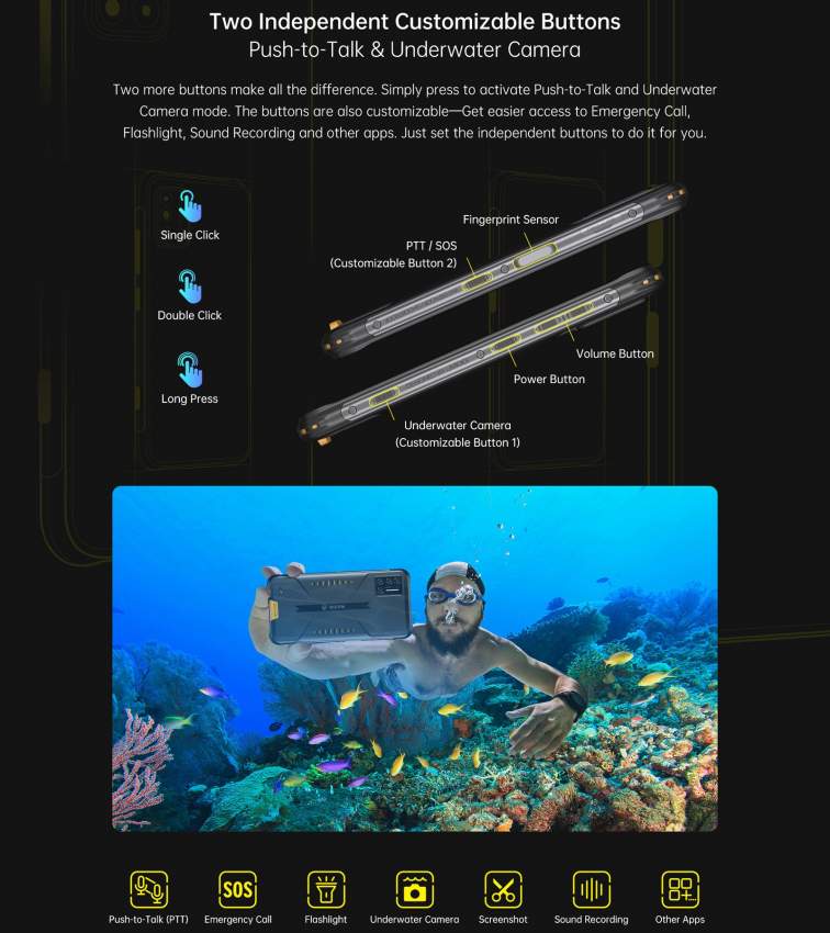 UMIDIGI BISON SHOCKPROOF,WATERPROOF RAM 6 GB ROM128GB 48MP  - 5 - Android Phones  on Aster Vender