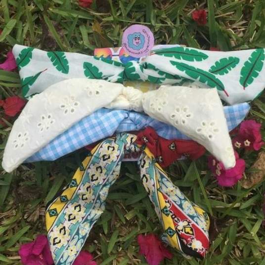 Pack of 4 summer scrunchies - 1 - Handmade  on Aster Vender