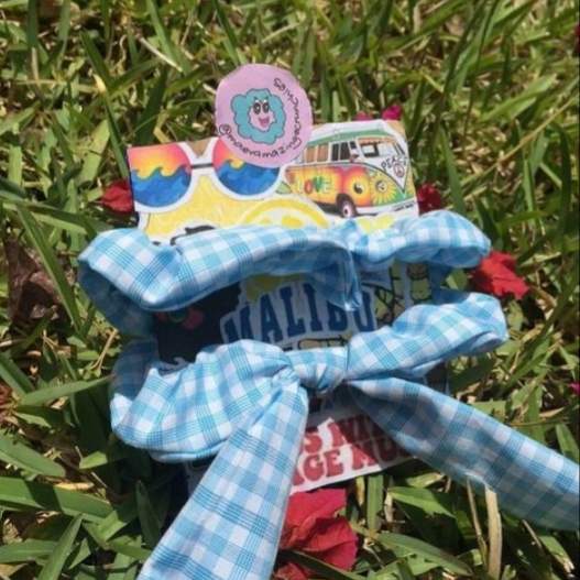 Pack of 2 summer scrunchies - 1 - Handmade  on Aster Vender