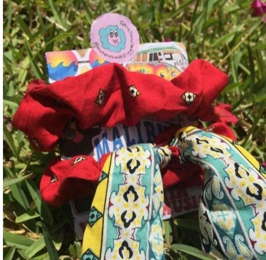 Pack of 2 summer scrunchies - 1 - Handmade  on Aster Vender