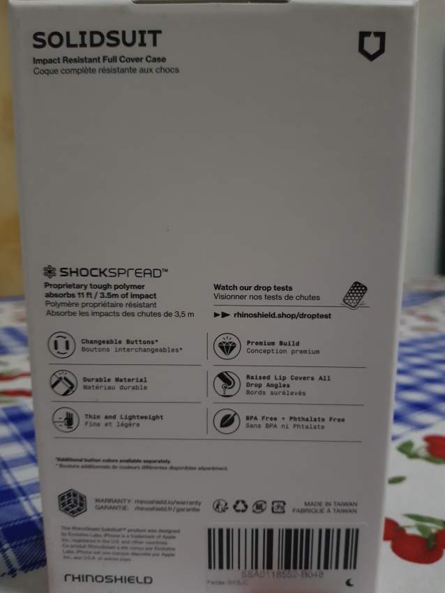 RhinoShield SolidSuit Case for iPhone 12 Pro - 1 - Phone covers & cases  on Aster Vender