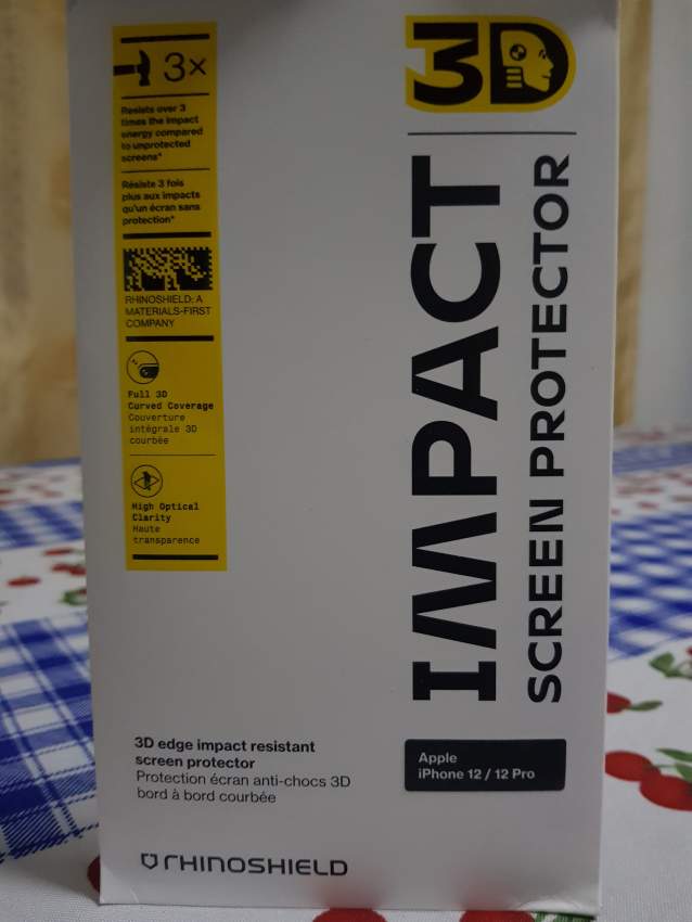 RhinoShield 3D Impact Screen Protector for iPhone 12 Pro - 0 - Screen protectors  on Aster Vender