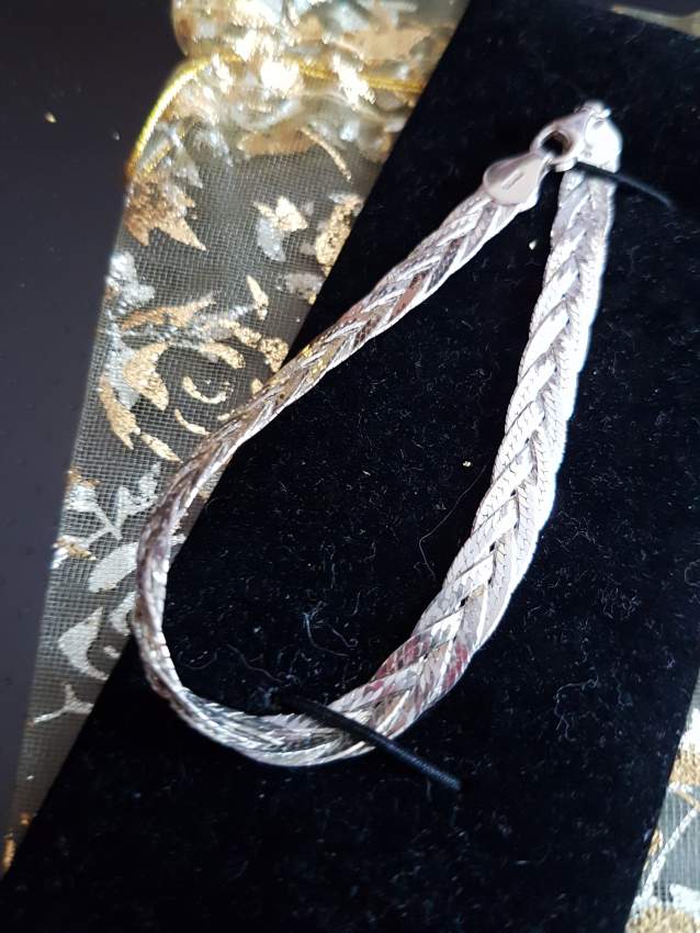 Braided Sterling Silver Bracelet For Her - 1 - Bracelet jewelry  on Aster Vender