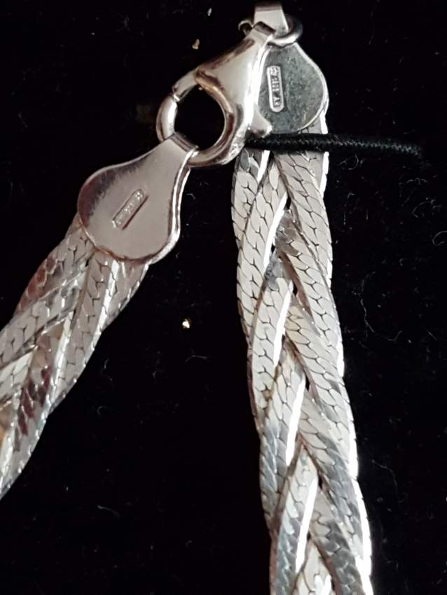 Braided Sterling Silver Bracelet For Her - 0 - Bracelet jewelry  on Aster Vender