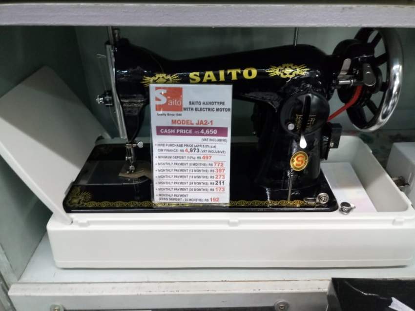 Saito Handtype Model JA2-1 with Electric Motor - 0 - Sewing Machines  on Aster Vender