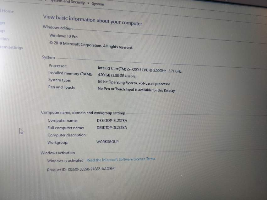 LAPTOP 2019 HP PROBOOK 650 G3 - 5 - Laptop  on Aster Vender