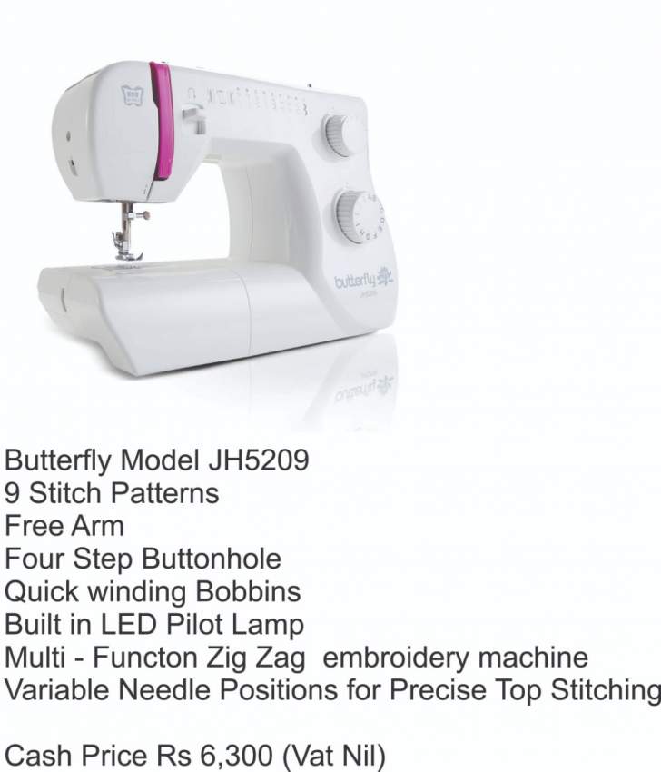 Butterfly Model JH5209 - 0 - Sewing Machines  on Aster Vender